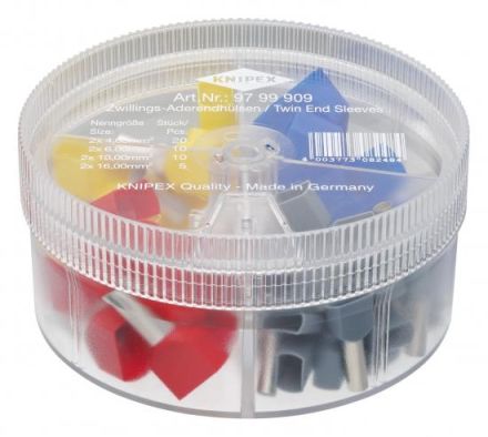 Knipex 9799909 Assortment box 2 insulated D: 90x44mm twin wire end ferrules