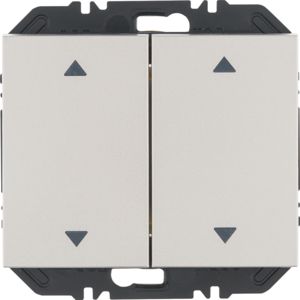 BERKER 24127204 EnOcean pushbutton sensor K.1/K.5 | 2-fold, arrows | stainless steel