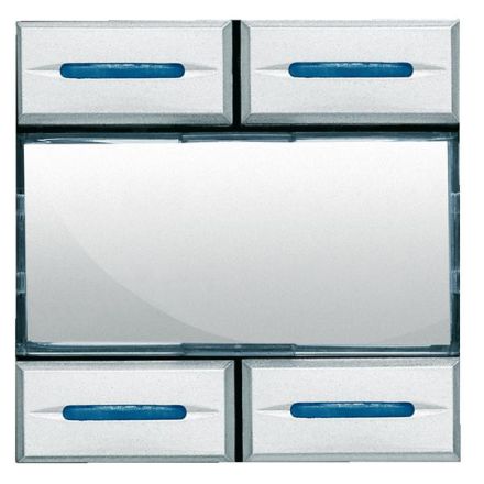Bticino HC4680 scenario button alu, (silver)