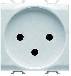Gewiss GW10281 2M 2P+PE 16A israel. Stand white socket