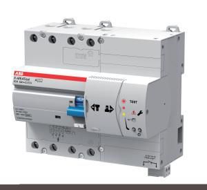 ABB Stotz-Kontakt F-ATI4Test A-40/0.03, F-ATI4Test A-40/0.03 residual current circuit breaker 7TE 4P, type A, 40A, 30mA, short-time delay, FIauto.Test, 2CSF304130R1400