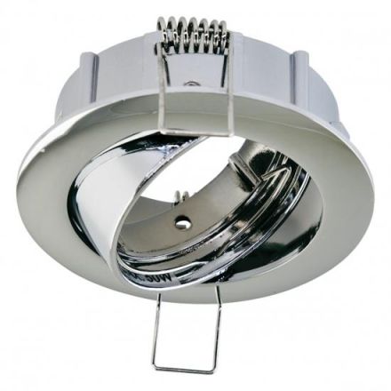 EVN 515011 round black chr GX5.3 max.50W 12V recessed ceiling spotlight
