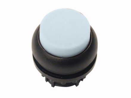 Eaton M22S-DRLH-W illuminated pushbutton, raised, white, latching, 216791
