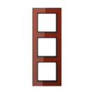 Jung AC583GLRT glass frame 3-way, vertical and horizontal mounting, glass, A CREATION, red