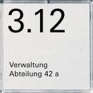 Gira 107100 door/orientation plate 1-way Event E2
