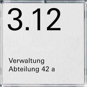 Gira 107100 door/orientation plate 1-way Event E2