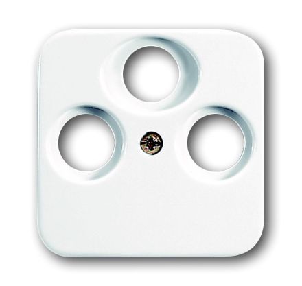 Busch-Jaeger 1743-03-214 Central plate, as cover for standard antenna sockets, alpine white