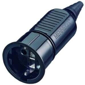 Mennekes 10756 coupling socket SCHUKO 16A 230V IP20 black