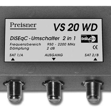 Televes VS20WD switch DiSEqC - waterproof