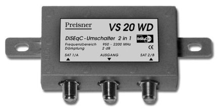 Televes VS20WD switch DiSEqC - waterproof