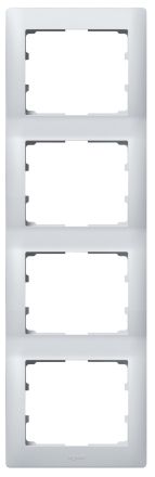 Legrand 771308 frame Galea 4-way vertical soft alu, (aluminium)