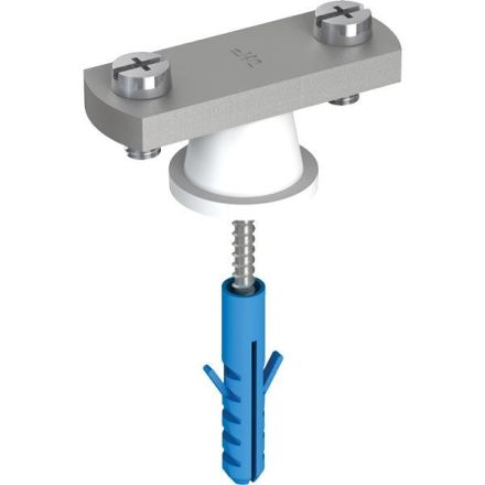 Pröpster 1183 St/tZn fl. 30mm with base screw, dowel flat band holder