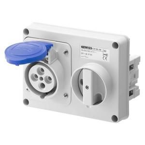 Gewiss GW66116 horizontal without housing 32A/4 pin 230V IP44 socket