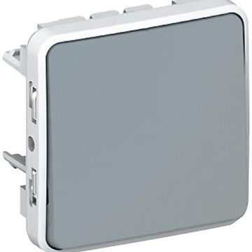 Legrand 069511 rocker switch 1-pole damp-proof Modular Plexo IP55, (grey)