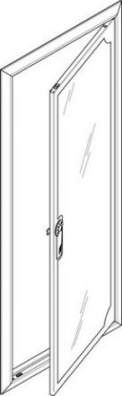 ABN for flush-mounted flat distributor 2x7 rows ESPRO cover frame with viewing door (GBRU27TS)