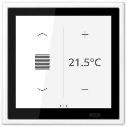 JUNG LS459D1SWWM KNX room controller LS TOUCH | LS 990 | snow white matt