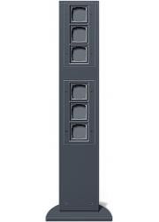 Gira 135128 769mm 6x empty unit energy column anthracite