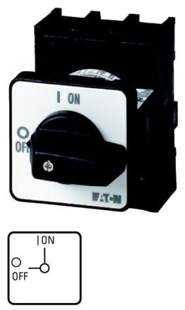 Eaton P1-25/E-RT/N ON-OFF switch, 3-pole + N, 25 A, EMERGENCY STOP function, built-in, 002425