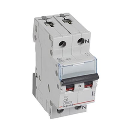 Legrand 403455 Circuit breaker TX3 C6A 1P+N 6KA 2M