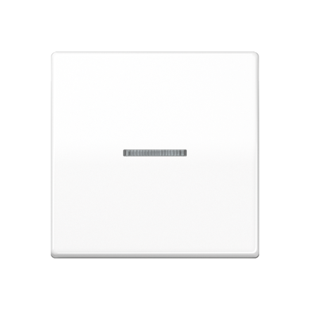 Jung AS591KO5BFWW rocker switch 1-way with light guide, thermoplastic, AS series, alpine white