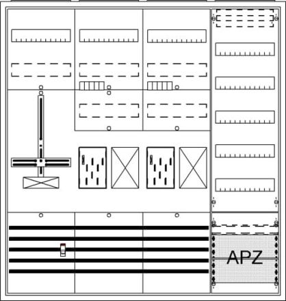 ABB Striebel & John 2CPX054224R9999 BA47FH AP BKE-I A47 2Z2R1S1V5A2 Complete cabinet