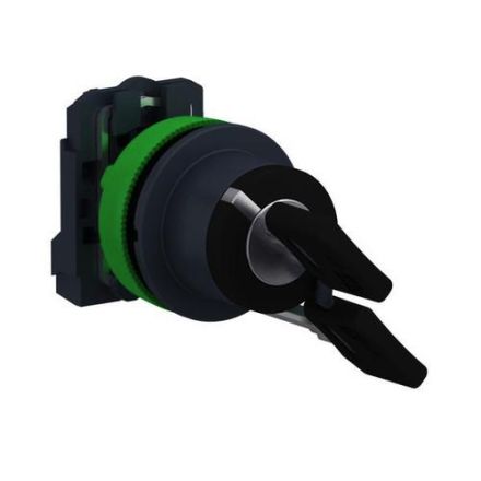 Schneider Electric XB5FG61 Flush black 30mm 2 position button 1S IP69K key switch front element