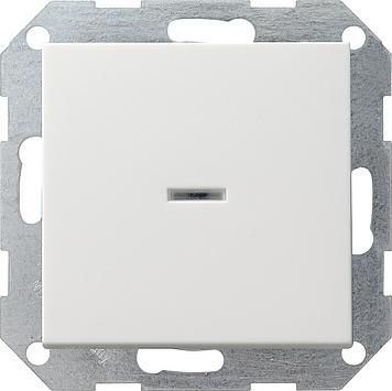 Gira 013627 push button switch control change system 55 pure white matt