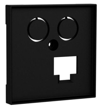 HomeWay one. TV+LAN 55x55mm anthracite central plate