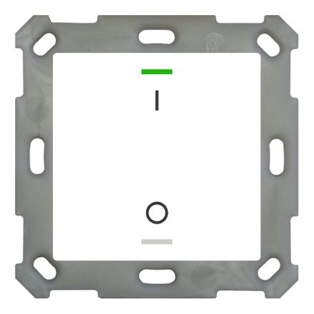 MDT BE-TAL5501.B1 KNX push button sensor Light 55 | 1-way, IO symbol | pure white glossy