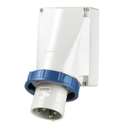 Mennekes 356 63A 4-pole 9h 230V IP67 wall plug