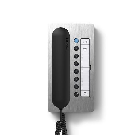 Siedle HTC 811-0 E/S in-house telephone Comfort in stainless steel/black