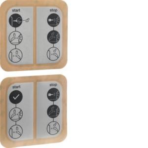 Hager XEVA300 Sticker witty key switch sticker