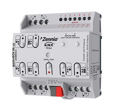 Zennio ZIOMB66V3 MAXinBOX 66 v3 Multifunction Actuator