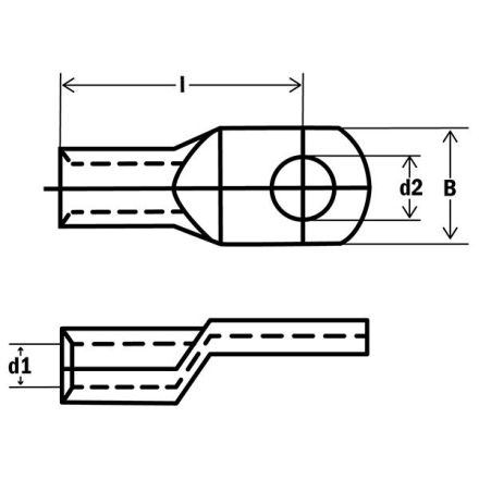 HAUPA 292906 compression cable lug AL 16qmm RM/SM M10 Alu