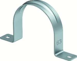 OBO Bettermann 605 63mm double-lobed aluminium fastening clamp, 1017997