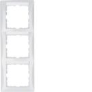 Berker 10138919 Frame with label field polar white, glossy Berker S.1