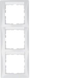 Berker 10138919 Frame with label field polar white, glossy Berker S.1