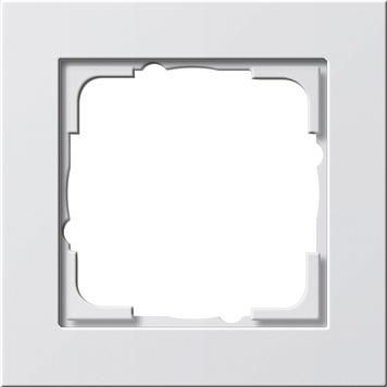 Gira 021122 1-gang cover frame Gira E2 pure white matt