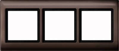 MERTEN 400315 frame 3-way dark Brazil