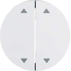 Berker 16442089 Rocker switches with imprint symbol arrows polar white, glossy Berker R.1/R.3