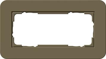 Gira 1002426 cover frame 2f oM Gira E3 Umbra/Anthracite
