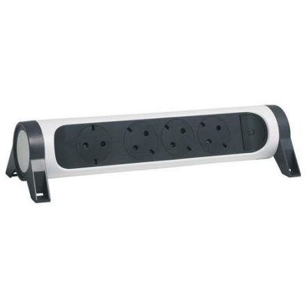 Legrand 694544 rotatable 4xSD without cable ultrawhite/black power strip