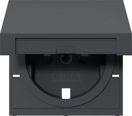 Gira 494228 SCHUKO-SDO KD+SH Sys55 anthr cover