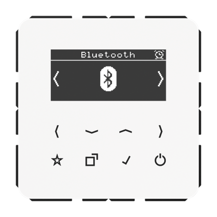 Jung DABCDBTWW Smart Radio DAB+ Bluetooth®, CD series, alpine white