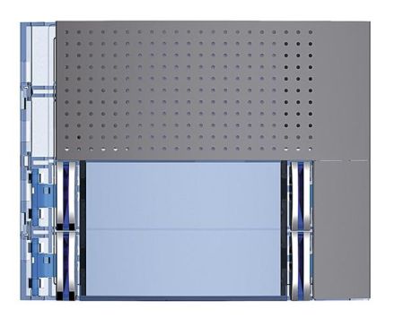 Bticino 351083 front panel SFERA New BASIS for loudspeaker 4RT-D ALLSTREET, (anthracite)