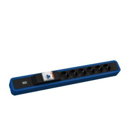 Bachmann 350.305 PRIMO 2 6xCEE7/3 1xFI RAL5010 power strip