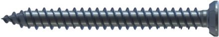 Reisser 000195S021-0750922-1 Window frame a. RN 0195, Flaseko 12mm with milling cutter TX30, double thread, 7.5 x 92, steel, galvanized, blue pass., packed in 100 pieces