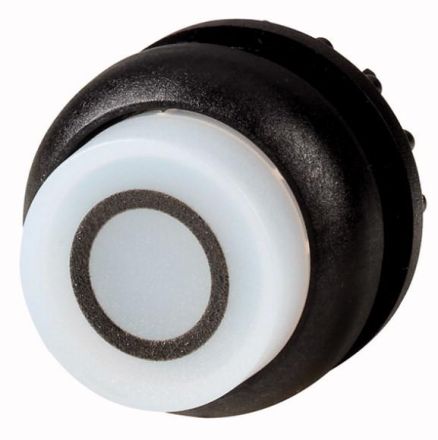 Eaton M22S-DRLH-W-X0 illuminated pushbutton, raised, white 0, latching, 216810