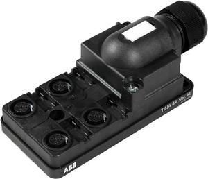 ABB Stotz-Kontakt Tina 4A, TINA 4A connection block with 4 M12 sockets for sensors cable diameter: 7-12 mm, 2TLA020054R0300