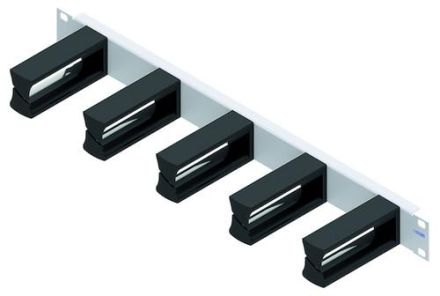 PROTEC.net 05300739 PNRP191HE100 2K plastic bracket 44x100mm patch panel 19' 1HE metal fiber optic